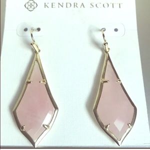 Kendra Scott Olivia Earrings Rose Quartz